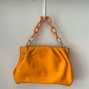 House of Want Vibrant HOW We Chill Shoulder Bag with Chain Link Strap - Vegan